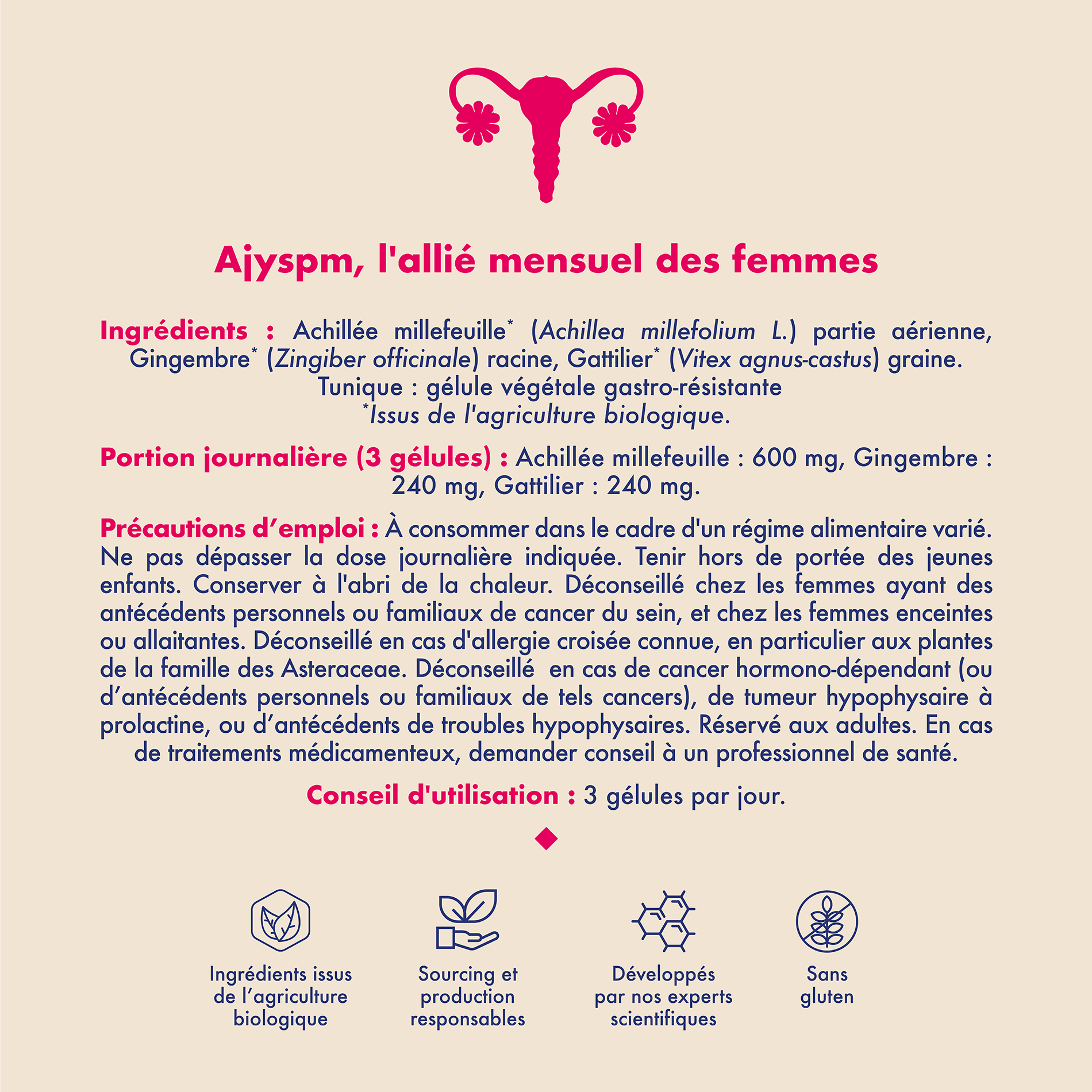 AJYSPM BIO - Premenstrual syndrome food supplements