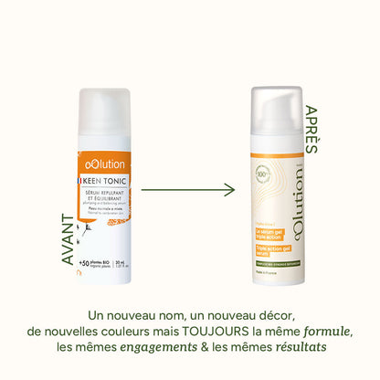 The triple-action gel serum