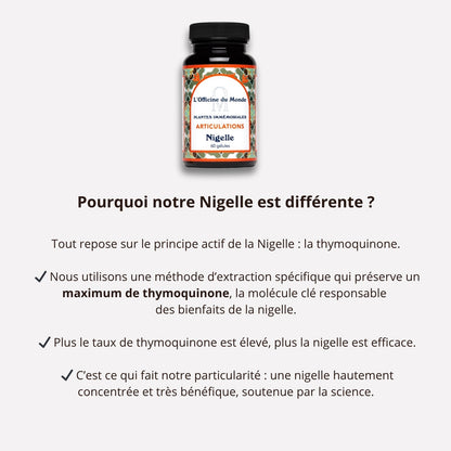 Douleurs Articulaires - Nigelle & Thymoquinone - 2 mois de cure