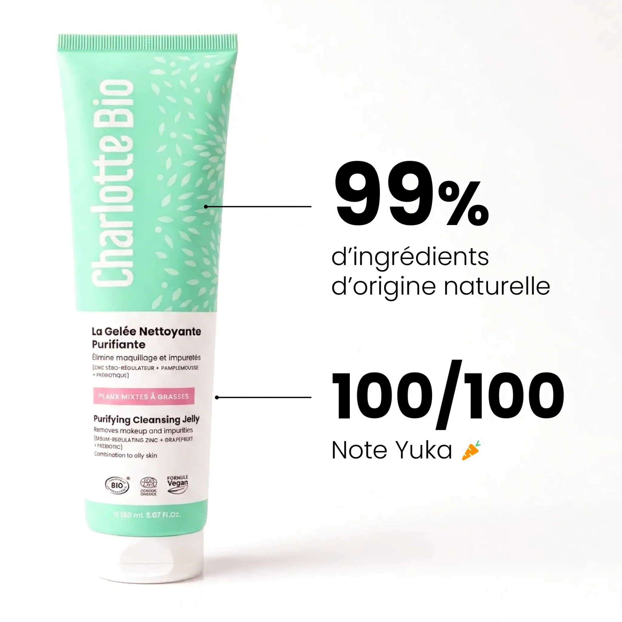Gelée nettoyante purifiante bio
