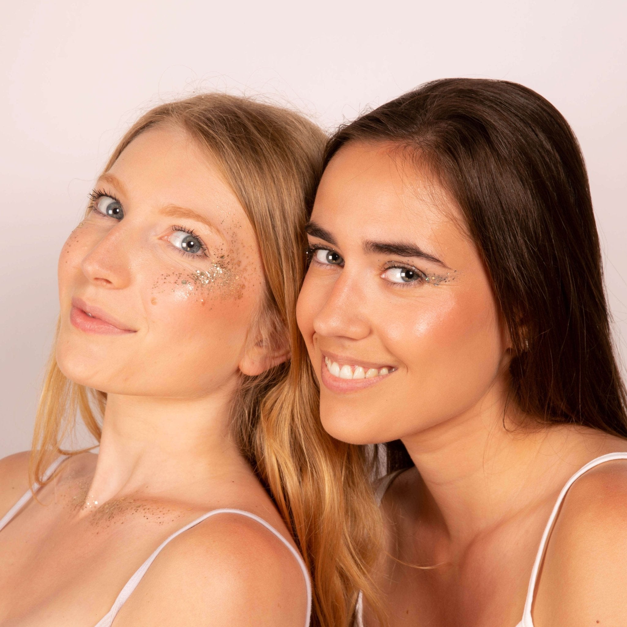 Kit paillettes visage｜Gold, Silver, Bleu + Pinceau + Baume