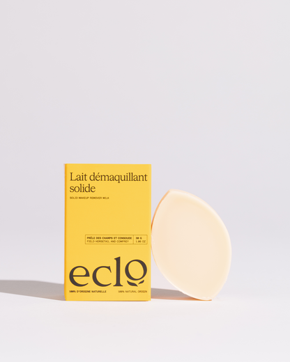 Solid cleansing milk
