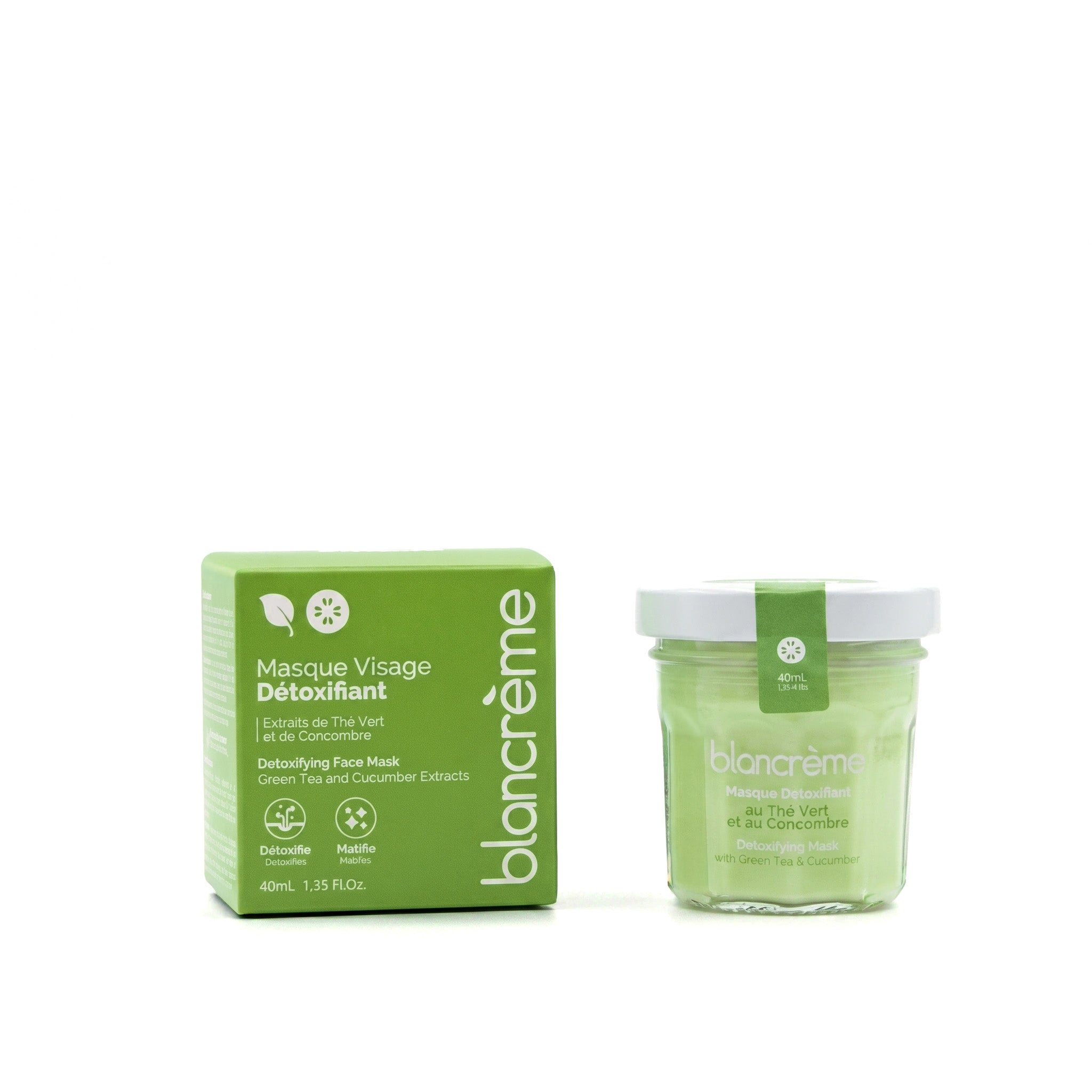 Masque détoxifiant - Thé vert & Concombre