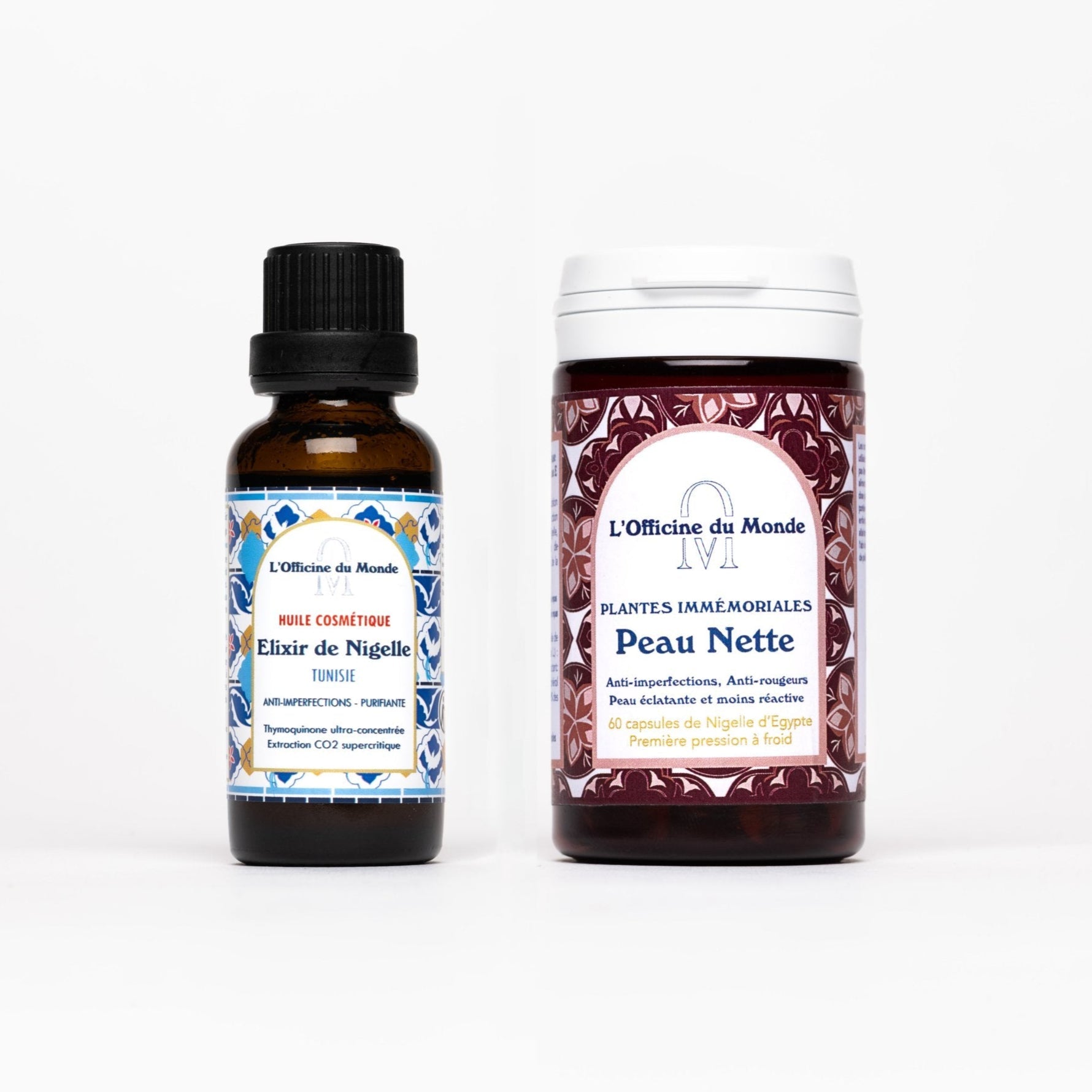 Pack Peau Nette - Capsules de nigelle & Huile de Nigelle riche en Thymoquinone