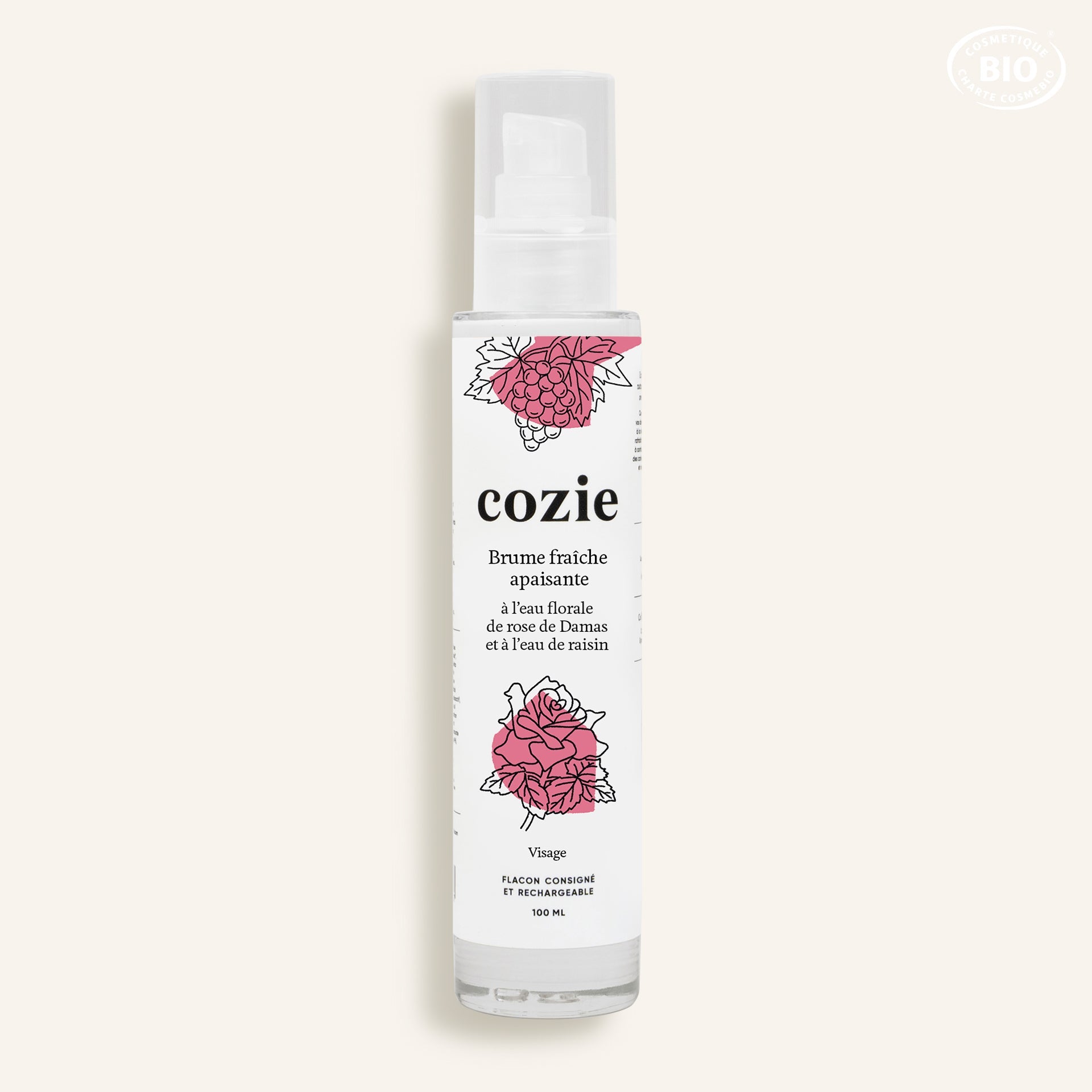 Soothing Fresh Mist with Rose Floral Water and Grape Water