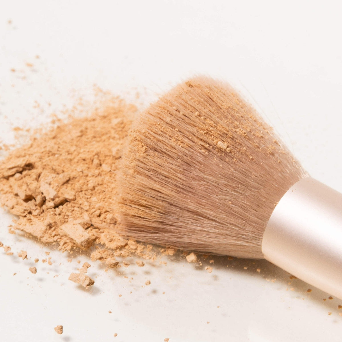 Compact powder brush